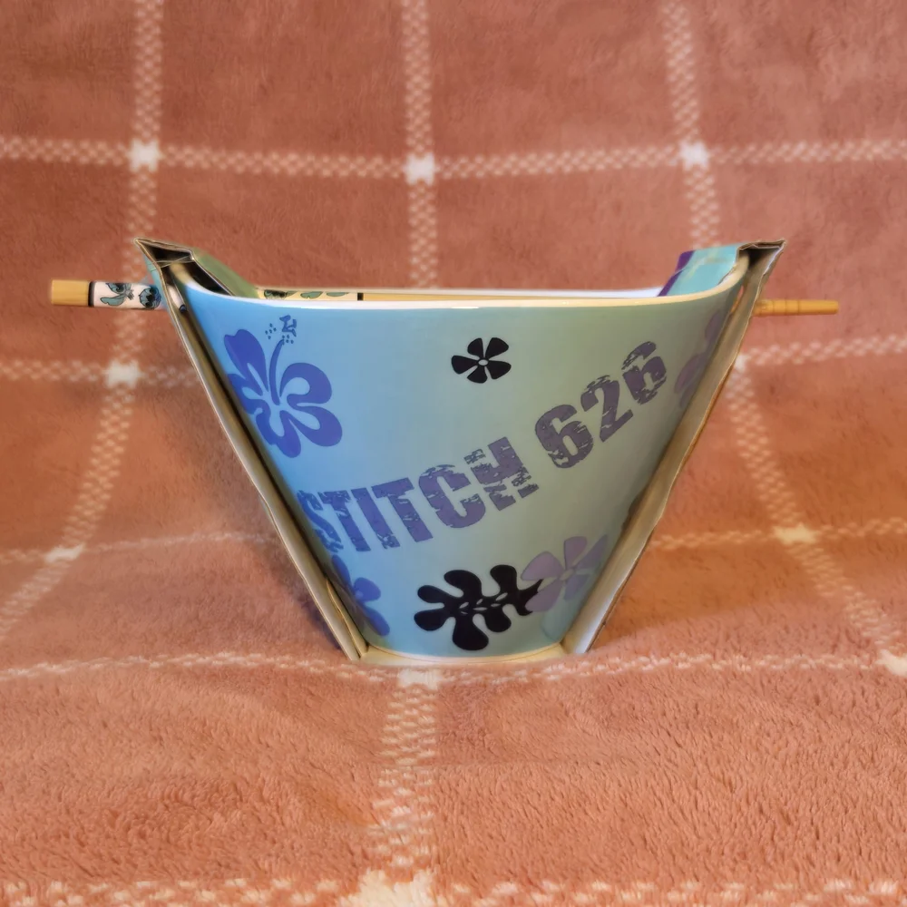 🌺NEW Disney's Stitch 16oz Ramen Bowl with Chopsticks